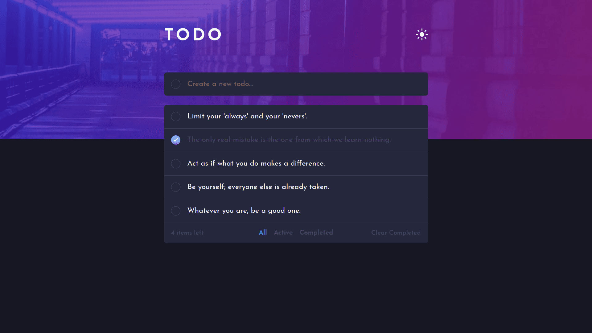 Todo app