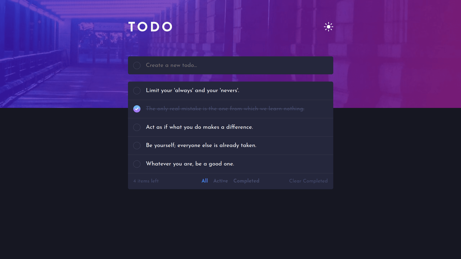 Todo app